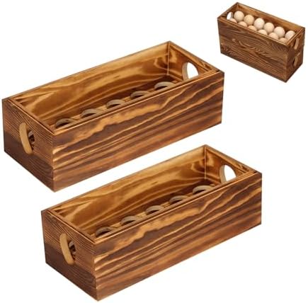 Wooden Egg Crate, 24 Eggs, 2 PCS