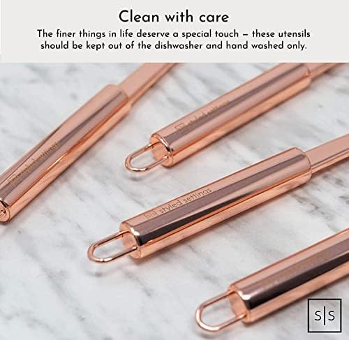 Styled Settings Copper Kitchen Utensils Set, 5-Piece