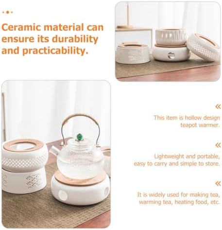 Ceramic Tea Warmer with Hollow Design for Gentle Heating
