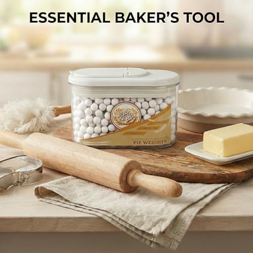 Ceramic Pie Weights,1.7 LB Reusable 10mm Baking Beans Pie Crust