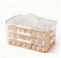 Plastic Cookie Storage Containers Airtight,3-Layer Food Storage