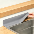 Kitchen Splash Guard Silicone Sink Wall Counter Gap Organizer Mat Gray