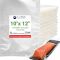 1,000 Pack Clear 10" x 12", 3 mil Chamber Vacuum Sealer Bags