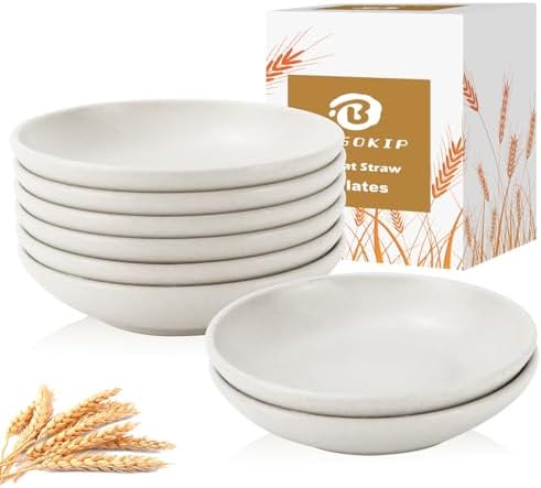 4 Inch Dipping Bowls Set 8PCS, Unbreakable Dipping Sauce Cup(White)
