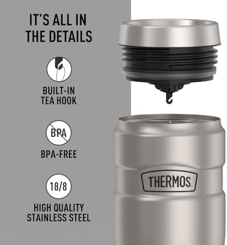 THERMOS Stainless King Vacuum-Insulated Travel Tumbler, 16 Ounce