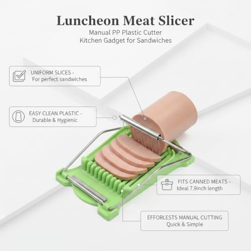 Manual Luncheon Meat Slicer for Canned Ham, Eggs & Avocados - PP