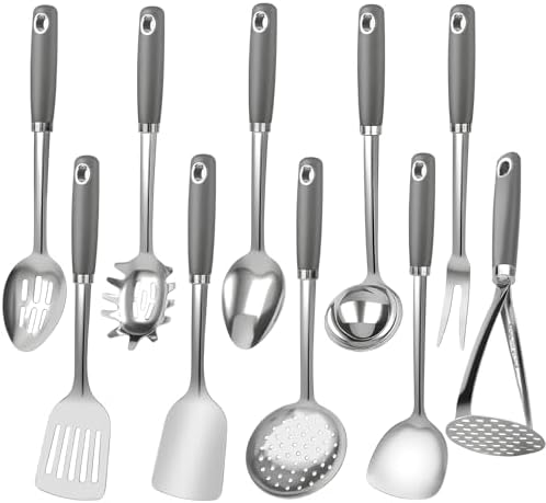 10-Piece Stainless Steel Kitchen Utensil Set