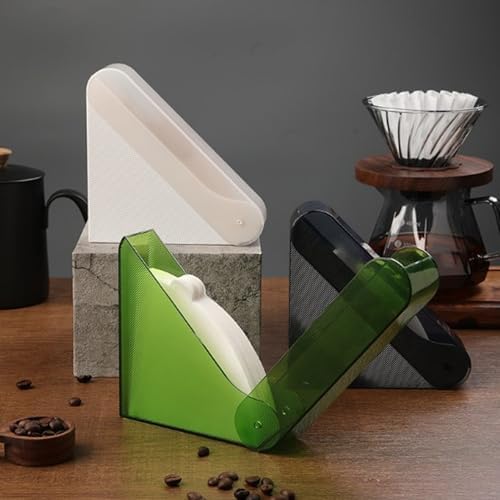 Plastic Coffee Filter Holder with Cover, Universal Coffee Filter