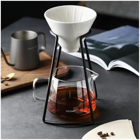 Ceramic Pour Over Coffee Set Filter Bracket Filters Dripper Stand