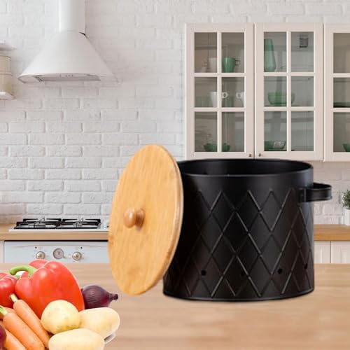 Vegetables Storage Bin Potato Onion Garlic Storage Bin Farmhouse