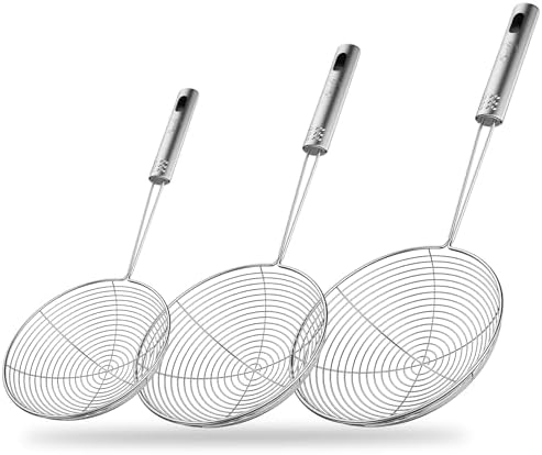 Swify Spider Strainer Set of 3 Asian Strainer Ladle Stainless Steel