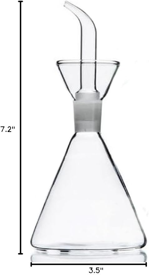 ELETON Conical 8 oz Glass Oil Dispenser – No Drip Olive Oil Cruet - Image 10