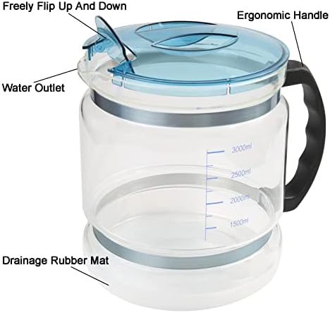 1 Gallon/ 4l Water Glass Carafe for Distiller with Counter Top