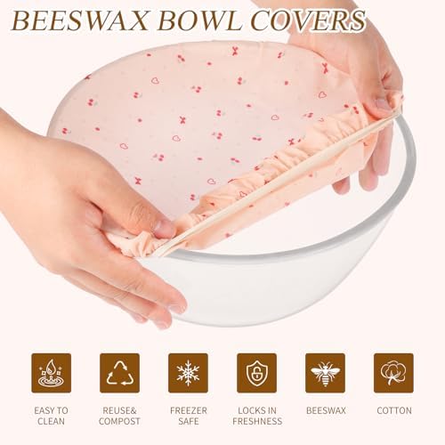Reusable Beeswax Bowl Covers for Bread Proofing, 12 Inch