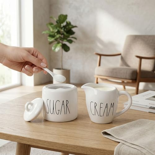 Sugar and Creamer Set, Cream Container and Sugar Holder Set for Coffee
