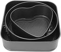 3 Pcs Round Cake Pan Set, Springform for Cheesecake with Stainless