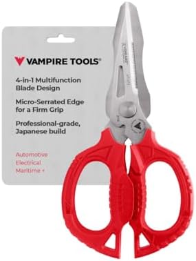 VAMPLIERS 6.3" Multipurpose Utility Scissors Made in Japan Stainless