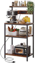 DUMOS 23.6" Microwave Stand with Power Outlet