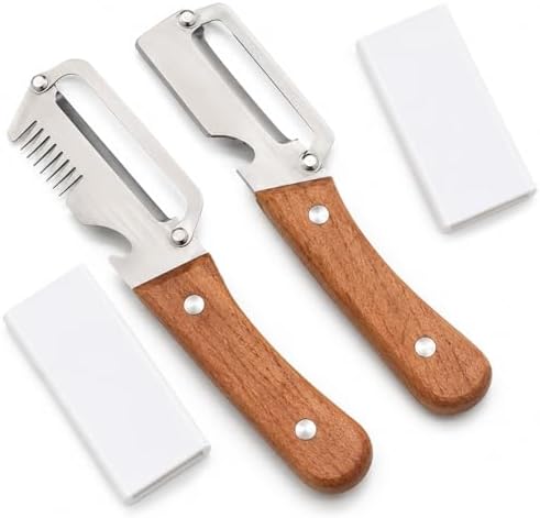 Vegetable Peelers for Kitchen, Stainless Steel Potato Peeler Hand &