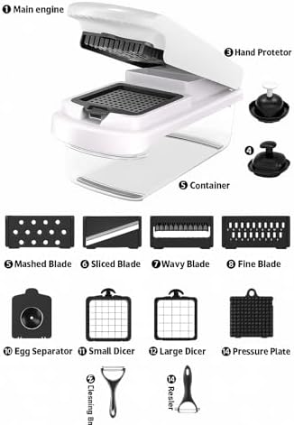 15-in-1 Vegetable Chopper and Mandoline Slicer Set