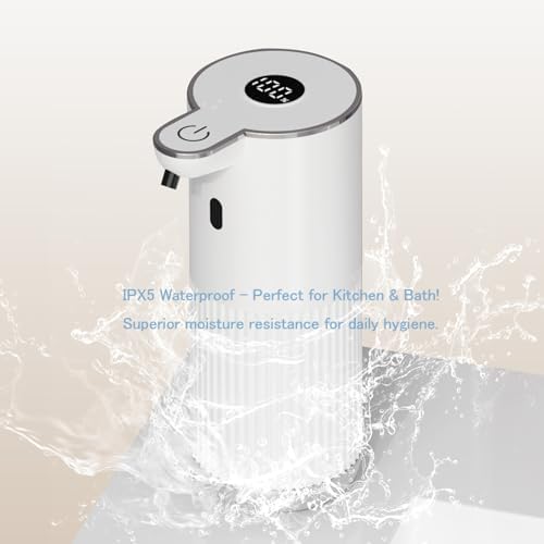 Automatic Soap Dispenser with LED (Battery% & Foam Level), 7000 Uses