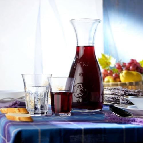Bormioli Rocco Misura PZ Carafe Set of 2-8.5 Oz. Mini Glass Carafes
