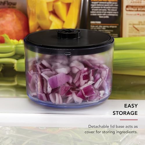 KitchenAid Manual Food Chopper, 3.8 Cup, Black