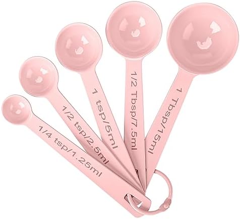 Stainless Steel Measuring Spoons Set of 5, Metal Measuring Cups and