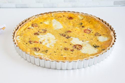 Fox Run Round Tartlet/Quiche Pan with Removable Bottom, Tin-Plated