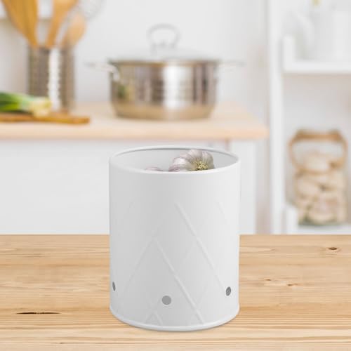 Uonlytech Potato and Onion Storage Bin with Ventilated Lid, Small