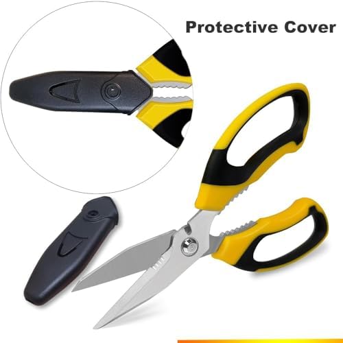 Ultra Sharp Stainless Steel Shears, Heavy Duty Scissors with