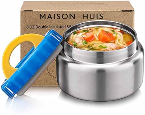 MAISON HUIS 8oz Soup Thermo Wide Mouth Vacuum Insulated Stainless