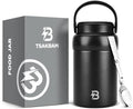 Thermo for Hot Food, 20OZ Insulated Soup Food Thermo with Spoon, Black
