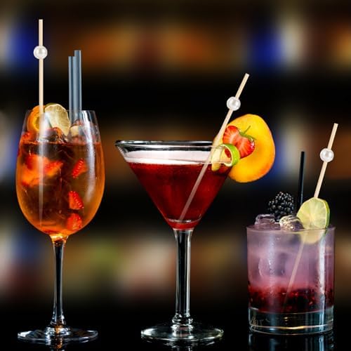 [300 Pcs] White Pearl Cocktail Picks Toothpicks for Appetizers