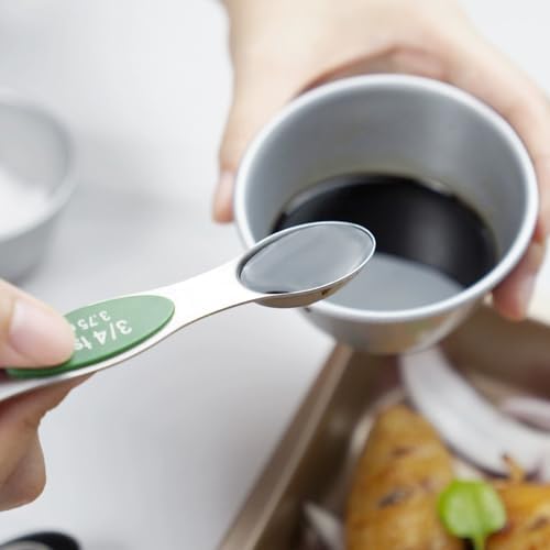 16PCS Magnetic Measuring Cups & Spoons Set,Heavy Duty 304 Stainless