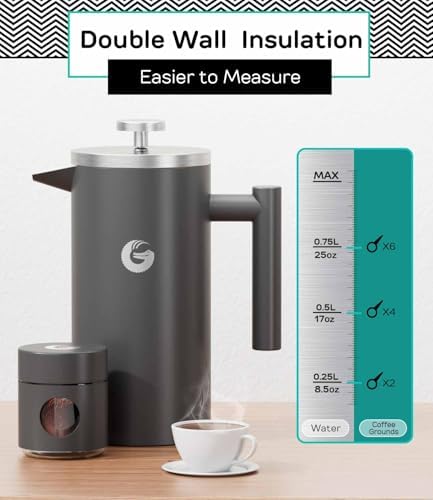 Coffee Gator 34oz French Press and 40oz Gooseneck Kettle