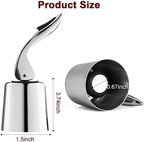 Wine Stoppers for Wine Bottles with Stainless Steel Vacuum Wine Bottle