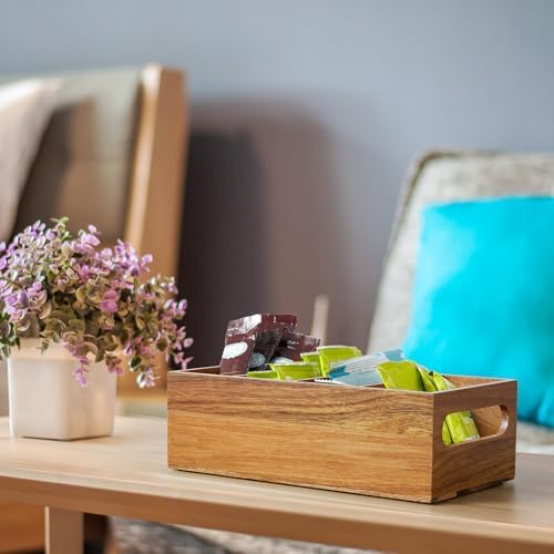 DRASTAR Pantry Organization and Storage Bins, Acacia Wood Seasoning