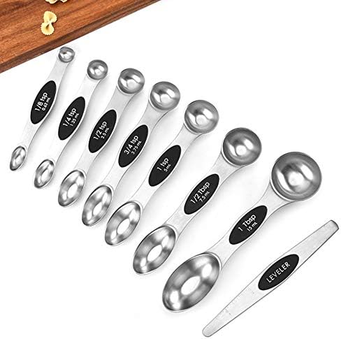 Warmheart Measuring Cups and Magnetic Measuring Spoons Set, Stainless