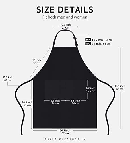 Syntus 12 Pack Apron with 2 Pockets Aprons for Men Women, Polyester
