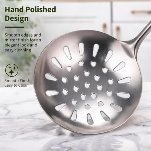 5 Pcs Cooking Utensils Set,18/8 Metal Stainless Steel Kitchen Utensils