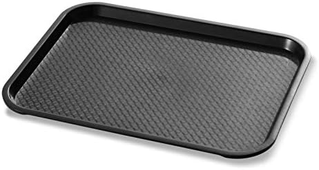 New Star Foodservice 24333 Fast Food Tray, 10.5 x 13.5, Black, Set of