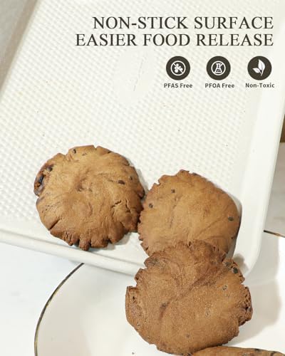 2-Pack 9x13 Quarter Sheet Pan Baking Sheet Set with Wire Rack