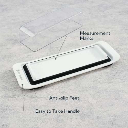 KITCHENDAO Airtight Butter Dish with Lid for Countertop and