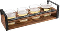 Vintage Piece Beer Flight Board Tasting Sampler Set with Chalkboard
