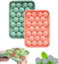 Silicone Ice Cube Molds 2 Pack, Round Ice Cube Tray Silicone with Lid