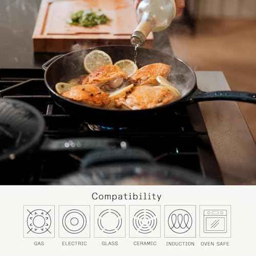 Made In Cookware - Enameled Cast Iron Skillet - Blue - Exceptional