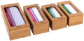 Seville Classics Bamboo Premium Organizer Storage Bins for Kitchen