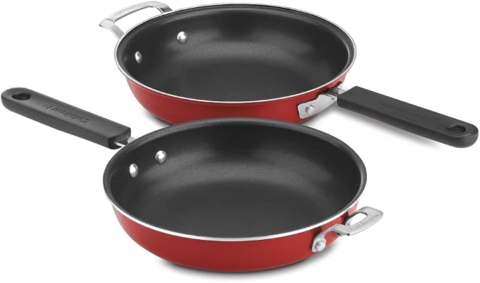 Cuisinart FP2-24R 10-Inch Nonstick Set Frittata Non-Stick Sauce Pan - Image 3
