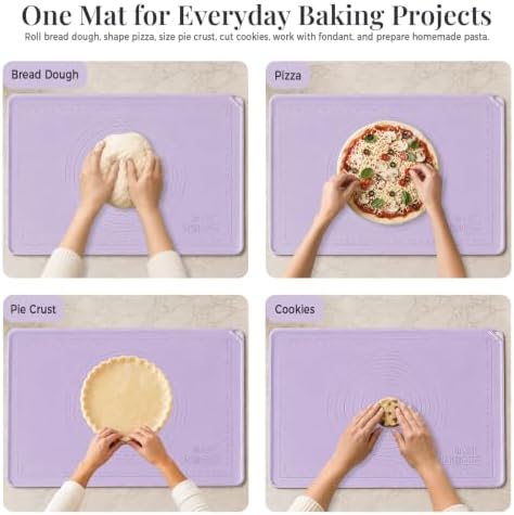 28 x 20-Inch Extra Large Silicone Baking Mat with Raised Edge and